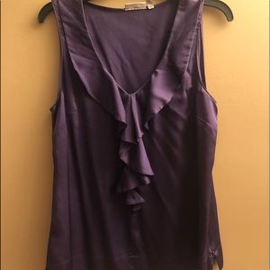 Halogen Ruffled Tank Top